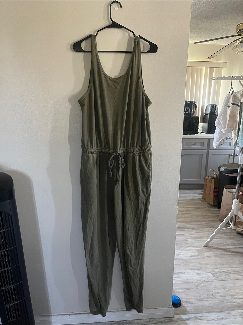 Olive Tank Jumpsuit